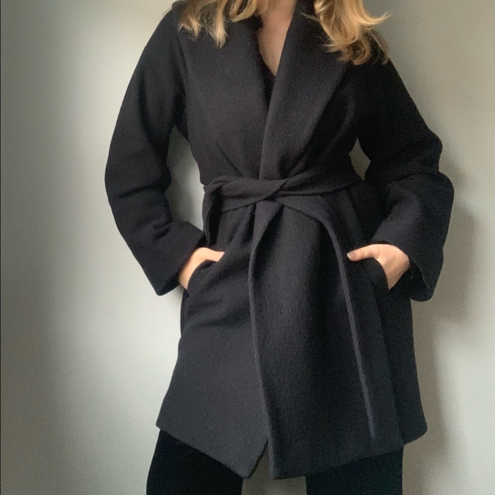 Aritzia Babaton Boiled Wool Coat